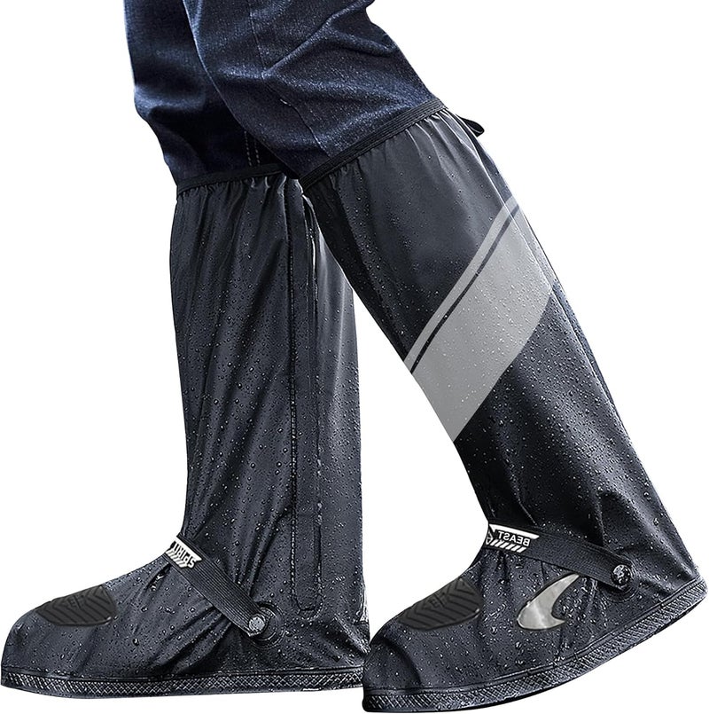 CEMILA Waterproof Shoe Covers Motorcycle Rain Shoe Cover Reusable Rain Boot Rainproof Shoes Cover for Men and Women - Image 1
